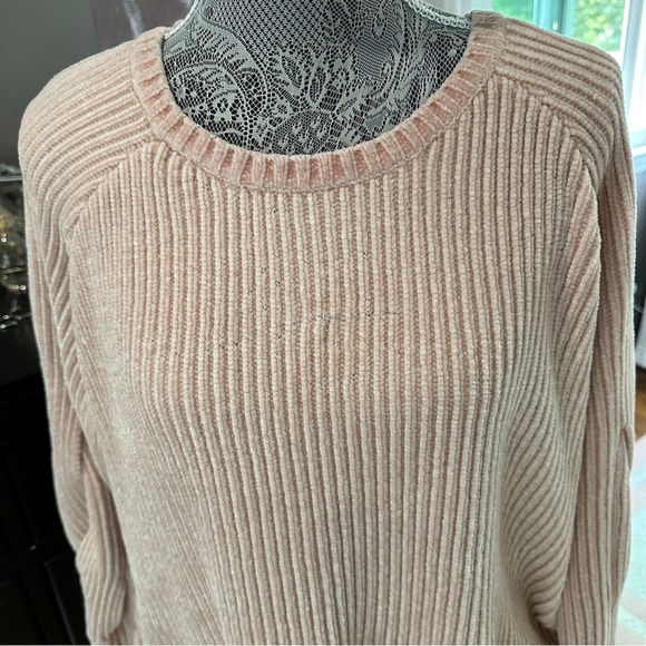 Calia by Carrie Underwood Blush Pink Ribbed Chenille Sweater XL - Picture 4 of 15